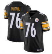 Cheap Men's Pittsburgh Steelers #76 Troy Fautanu Black Vapor Untouchable Limited Football Stitched Jersey