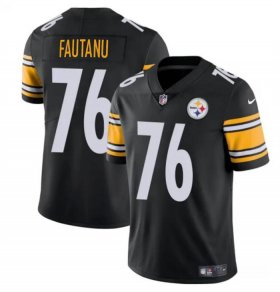 Cheap Men\'s Pittsburgh Steelers #76 Troy Fautanu Black Vapor Untouchable Limited Football Stitched Jersey