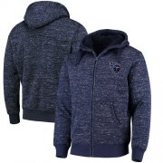 Wholesale Cheap Men's Tennessee Titans G-III Sports by Carl Banks Heathered Navy Discovery Sherpa Full-Zip Jacket