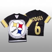 Wholesale Cheap NFL Pittsburgh Steelers #6 Devlin Hodges Black Men's Mitchell & Nell Big Face Fashion Limited NFL Jersey