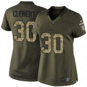 Wholesale Cheap Nike Eagles #30 Corey Clement Green Women's Stitched NFL Limited 2015 Salute to Service Jersey