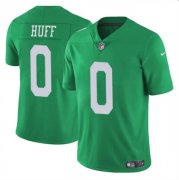 Cheap Men's Philadelphia Eagles #0 Bryce Huff Green Vapor Untouchable Throwback Limited Football Stitched Jersey