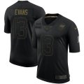 Wholesale Cheap Nike Buccaneers 13 Mike Evans Black 2020 Salute To Service Limited Jersey