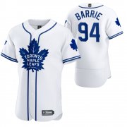 Wholesale Cheap Toronto Maple Leafs #94 Tyson Barrie Men's 2020 NHL x MLB Crossover Edition Baseball Jersey White