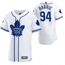 Wholesale Cheap Toronto Maple Leafs #94 Tyson Barrie Men\'s 2020 NHL x MLB Crossover Edition Baseball Jersey White