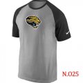 Wholesale Cheap Nike Jacksonville Jaguars Ash Tri Big Play Raglan NFL T-Shirt Grey/Black