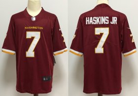 Wholesale Cheap Men\'s Washington Redskins #7 Dwayne Haskins Jr Burgundy Red NEW 2020 Vapor Untouchable Stitched NFL Nike Limited Jersey