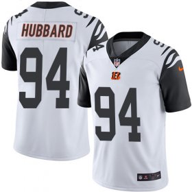 Wholesale Cheap Nike Bengals #94 Sam Hubbard White Men\'s Stitched NFL Limited Rush Jersey