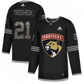 Wholesale Cheap Adidas Panthers #21 Vincent Trocheck Black Authentic Classic Stitched NHL Jersey