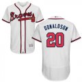 Wholesale Cheap Braves #20 Josh Donaldson White Flexbase Authentic Collection Stitched MLB Jersey