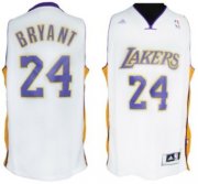 Wholesale Cheap Los Angeles Lakers #24 Kobe Bryant Revolution 30 Swingman White Jersey