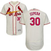 Wholesale Cheap Cardinals #30 Orlando Cepeda Cream Flexbase Authentic Collection Stitched MLB Jersey