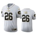 Wholesale Cheap New York Jets #26 Le'Veon Bell Men's Nike White Golden Edition Vapor Limited NFL 100 Jersey