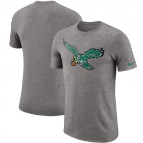 Wholesale Cheap Philadelphia Eagles Nike Marled Historic Logo Performance T-Shirt Heathered Gray
