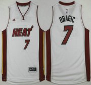 Wholesale Cheap Men's Miami Heat #7 Goran Dragic Revolution 30 Swingman 2014 New White Jersey