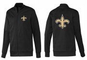 Wholesale Cheap NFL New Orleans Saints Team Logo Jacket Black_1