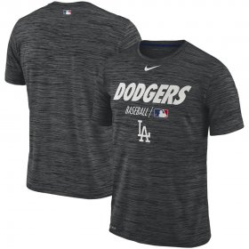 Wholesale Cheap Los Angeles Dodgers Nike Authentic Collection Velocity Team Issue Performance T-Shirt Black