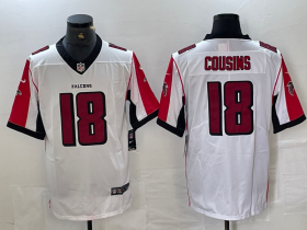 Cheap Men\'s Atlanta Falcons #18 Kirk Cousins New White Vapor Untouchable Limited Stitched Jersey