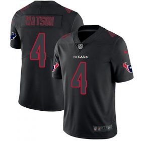 Wholesale Cheap Nike Texans #4 Deshaun Watson Black Men\'s Stitched NFL Limited Rush Impact Jersey