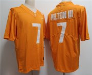 Cheap Men's Notre Tennessee Volunteers #7 Joe Milton III Orange Stitched Jersey