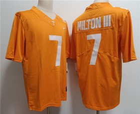 Cheap Men\'s Notre Tennessee Volunteers #7 Joe Milton III Orange Stitched Jersey