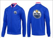 Wholesale Cheap NHL Edmonton Oilers Zip Jackets Blue-1