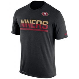Wholesale Cheap Men\'s San Francisco 49ers Nike Practice Legend Performance T-Shirt Black