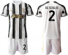Wholesale Cheap Men 2020-2021 club Juventus home 2 white black Soccer Jerseys