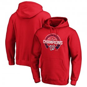 Wholesale Cheap Washington Nationals Majestic 2019 World Series Champions Forkball Pullover Hoodie Red