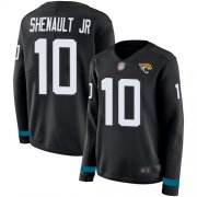 Wholesale Cheap Nike Jaguars #10 Laviska Shenault Jr. Black Team Color Women's Stitched NFL Limited Therma Long Sleeve Jersey