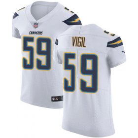 Wholesale Cheap Nike Chargers #59 Nick Vigil White Men\'s Stitched NFL New Elite Jersey