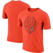 Wholesale Cheap Men's Cleveland Browns Nike Orange Fan Gear Icon Performance T-Shirt