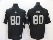 Wholesale Cheap Men's Las Vegas Raiders #80 Jerry Rice Black 2020 Vapor Untouchable Stitched NFL Nike Limited Jersey