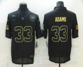 Wholesale Cheap Men\'s New York Jets #33 Jamal Adams Black 2020 Salute To Service Stitched NFL Nike Limited Jersey