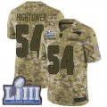 Wholesale Cheap Nike Patriots #54 Dont'a Hightower Camo Super Bowl LIII Bound Youth Stitched NFL Limited 2018 Salute to Service Jersey