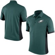Wholesale Cheap Men's Nike NFL Philadelphia Eagles Green Team Issue Performance Polo