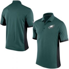 Wholesale Cheap Men\'s Nike NFL Philadelphia Eagles Green Team Issue Performance Polo
