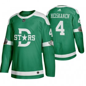 Wholesale Cheap Adidas Dallas Stars #4 Miro Heiskanen Men\'s Green 2020 Winter Classic Retro NHL Jersey