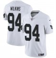 Cheap Youth Las Vegas Raiders #94 Christian Wilkins White Football Stitched Jersey