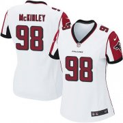 Wholesale Cheap Nike Falcons #98 Takkarist McKinley White Women's Stitched NFL Elite Jersey