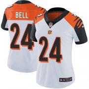 Wholesale Cheap Nike Bengals #24 Vonn Bell White Women's Stitched NFL Vapor Untouchable Limited Jersey