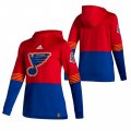 Wholesale Cheap St. Louis Blues Blank Adidas Reverse Retro Pullover Hoodie Red