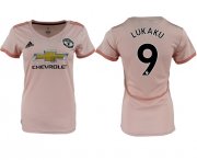 Wholesale Cheap Women's Manchester United #9 Lukaku Away Soccer Club Jersey