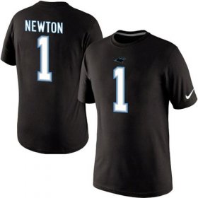 Wholesale Cheap Nike Carolina Panthers #1 Cam Newton Pride Name & Number NFL T-Shirt Black