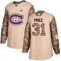 Wholesale Cheap Adidas Canadiens #31 Carey Price Camo Authentic 2017 Veterans Day Stitched Youth NHL Jersey