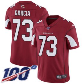 Wholesale Cheap Nike Cardinals #73 Max Garcia Red Team Color Men\'s Stitched NFL 100th Season Vapor Limited Jersey