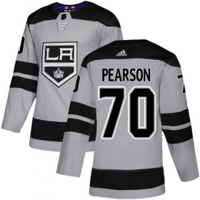 Wholesale Cheap Adidas Kings #70 Tanner Pearson Gray Alternate Authentic Stitched NHL Jersey