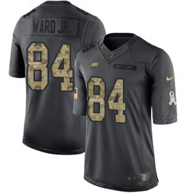 Wholesale Cheap Nike Eagles #84 Greg Ward Jr. Black Men\'s Stitched NFL Limited 2016 Salute to Service Jersey