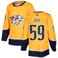 Wholesale Cheap Adidas Predators #59 Roman Josi Yellow Home Authentic Stitched Youth NHL Jersey