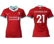 Wholesale Cheap Women 2020-2021 Liverpool home aaa version 21 red Soccer Jerseys